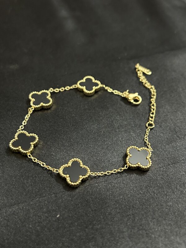 Noir Clover Elegance Bracelet - Image 2