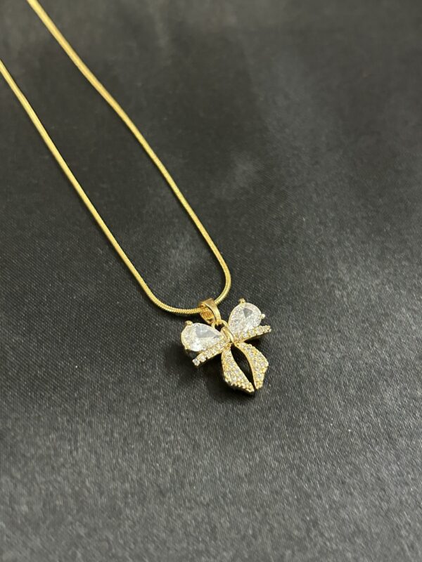 Crystal Bow Pendant - Image 2