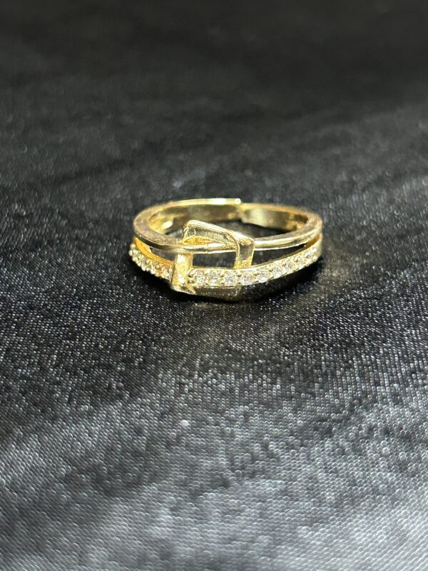 Gilded Buckle Ring (Adjustable) - Image 3
