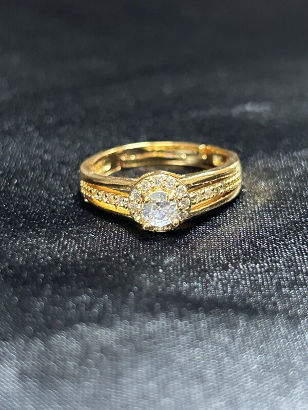 Lustre Crown Ring (Adjustable)