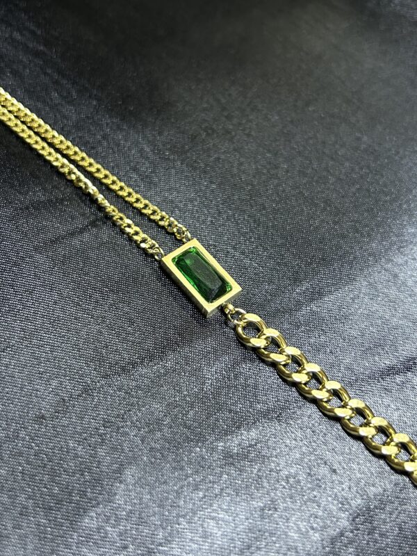 Emerald Luxe Link Bracelet - Image 3