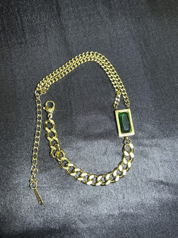 Emerald Luxe Link Bracelet - Image 2