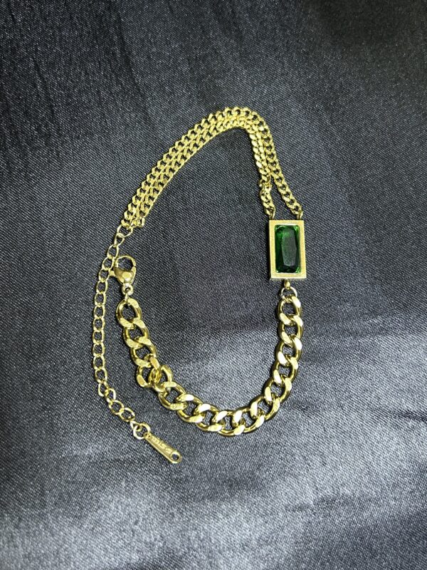Emerald Luxe Link Bracelet - Image 4