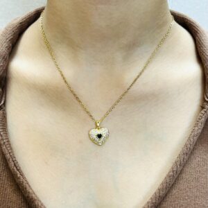 Emerald Devotion Heart Pendant