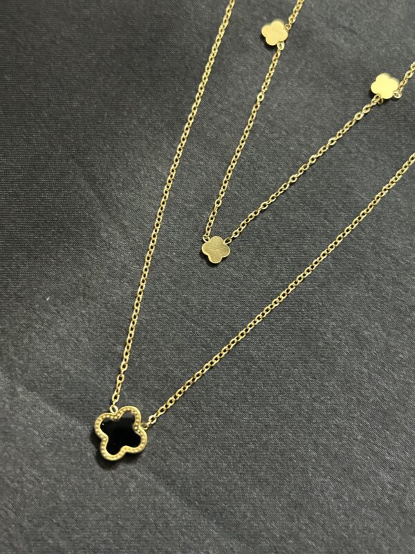 Noir Clover Harmony Necklace - Image 2