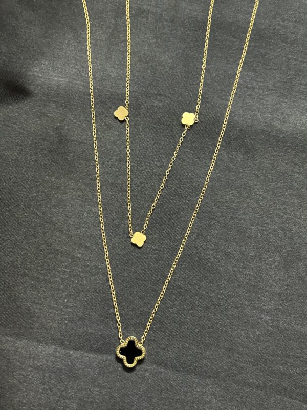 Noir Clover Harmony Necklace - Image 3