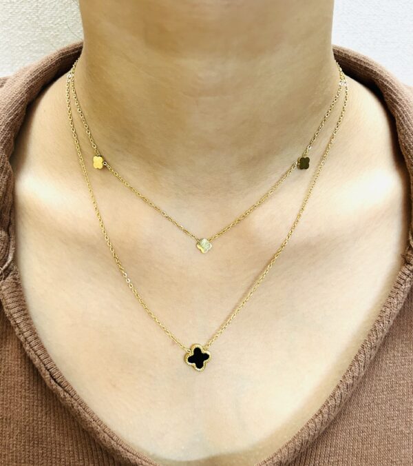 Noir Clover Harmony Necklace